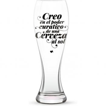 Vaso de cerveza 'El poder curativo'