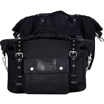 Conjunto de bolsas de sillín para motocicletas Oxford Heritage 40L - Negro (31-40l)
