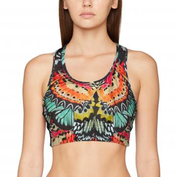 Desigual Mujer Bra _ Entrenamiento Meta MORF, 3204 papikra, L Knitted MID Bras, mujer, Bra_Training Metamorf, 3204 Papikra, L, Papikra, large