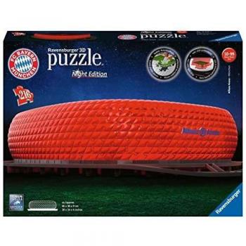 Puzzle 3D Allianz Arena de Noche con LED - 216 Piezas Ravensburger