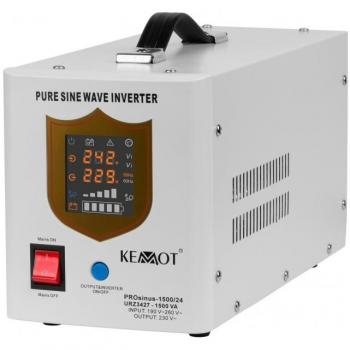 Suministro Ininterrumpido KEMOT PROsinus-1500/24, 1050W, 1500VA, Onda Sinusoidal Pura, Función de Carga 24V