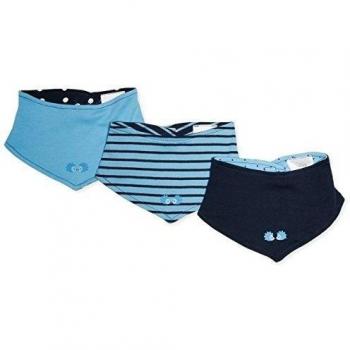 Twins Dreiecktuch, 3er-Pack - Bufanda para niños, color marine 194024, talla Talla única