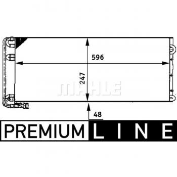 Condensador de aire acondicionado MAHLE AC 669 000P, MAHLE ORIGINAL AC 669 000P