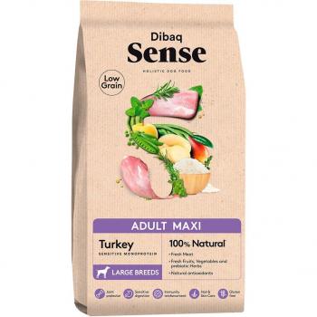 Dibaq Sense Low Grain Adulto Maxi Pavo - Pienso para perros adultos grandes y gigantes de pavo 12 kg