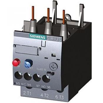 Relé de sobrecarga para motores Siemens SIRIUS 3RU2126-1CB0, tipo Sirius Innovation 3RU, con 1 contacto normalmente abierto (NA) y 1 contacto normalmente cerrado (NC), rango de corriente