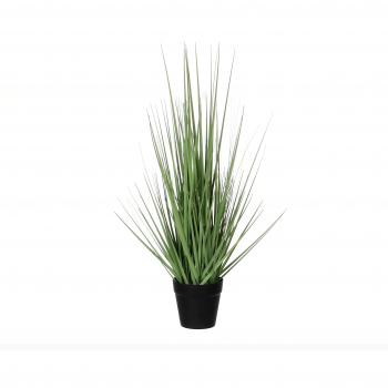 Planta Artificial de Gramínea Verde en Maceta Plástica D30cm