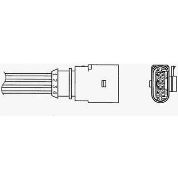 Sonda Lambda NGK 94571 para Volkswagen Golf 5, Golf Plus/Crossgolf y Passat B6 Variant