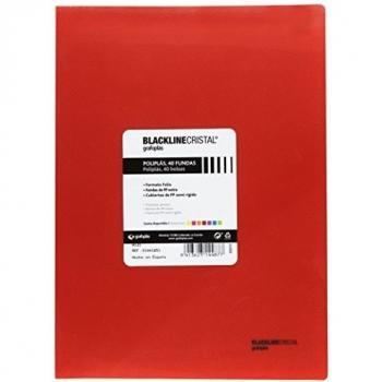 Grafoplas 1441851 - Carpeta de 40 fundas, color Rojo