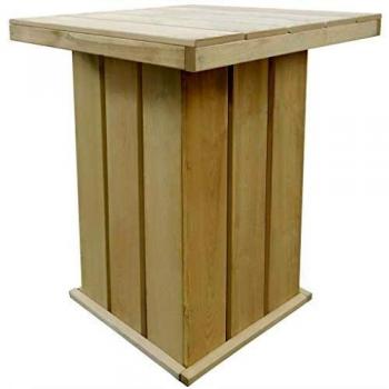 vidaXL Mesa de Bar Madera Pino Impregnada 75x75x110 cm Mesilla Mueble Auxiliar