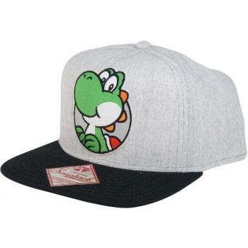 Meroncourt Unisex Nintendo – Gorra Yoshi Gris gris talla única
