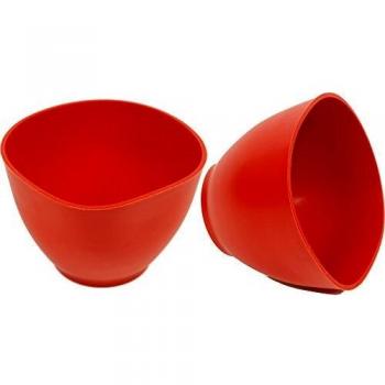 Cubeta de Yeso Conica de Goma Roja 130 x 95 mm Haromac