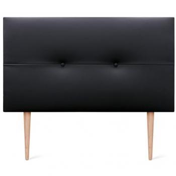 Cabecero de Polipiel AQUALINE Pro Tapizado Lujo 110x105cm con Patas (Negro)