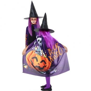 Kit de Disfraz de Bruja Infantil: Capa y Sombrero Rubies