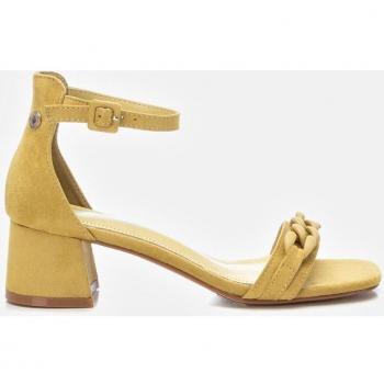 Sandalias de tacón amarillas Refresh 171892 con hebilla