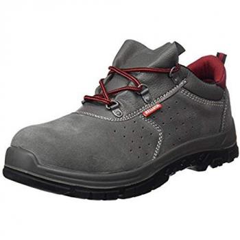 Zapato de Seguridad Classic S1P para Hombre y Mujer, Talla 43, Serraje Transpirable y Cuello Acolchado