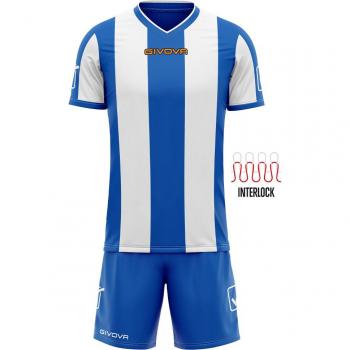 Givova Conjunto de fútbol Camiseta con Pantalones cortos Kit Catalano azul / blanco
