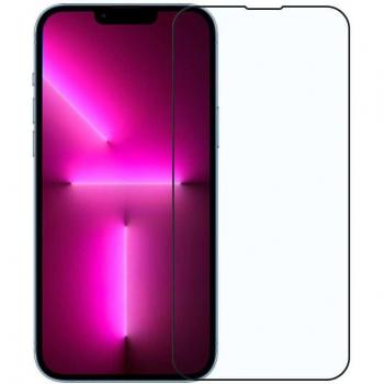 Protector de Pantalla Cristal Templado con Marco Negro 9D para iPhone 13 Mini, Vidrio Premium Antigolpes Borde Redondo 9H Dureza 0.3mm