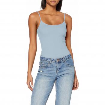 Pieces NOS Pcboanna Strap Top, Camiseta sin Mangas para Mujer, Azul Dusty Blue, 36