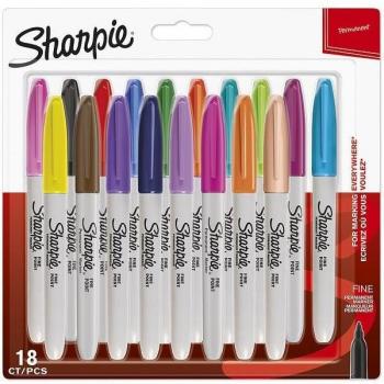 Sharpie Fine marcador 18 pieza(s) Punta fina Multicolor