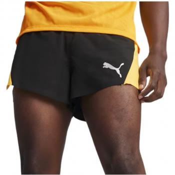 Pantalones cortos Puma Run Ultraweave Velocity 3in Split - Negro, Amarillo