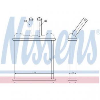 Radiador de calefacción NISSENS 76502 con características de alto rendimiento, diseño compacto, fácil instalación y compatible con múltiples modelos de vehículos
