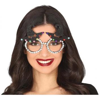 Gafas de Bruja con Brillantes