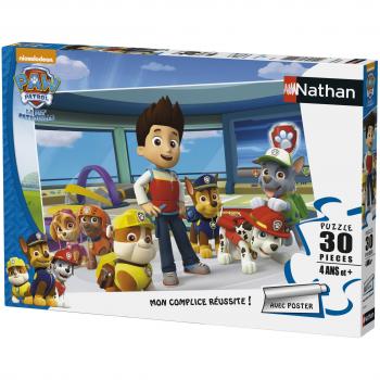 Puzzle Nathan - La Patrulla Canina, 30 piezas, para niños a partir de 4 años, cartón grueso y resistente