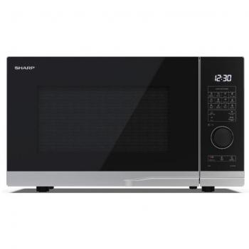 Microondas Digital Sharp YC-PG284AE-S 28L con Grill 1000W, 10 Niveles de Potencia, Color Plata
