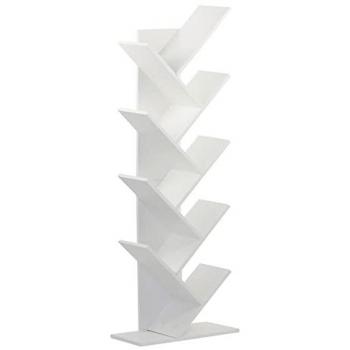 Librería Revistero Moderna Tree Blanca Mate - Diseño Elegante y Funcional para Salón y Entrada