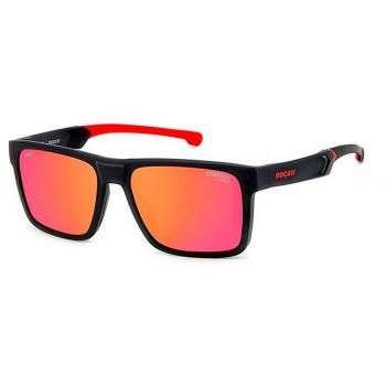 Carrera Ducati Carduc 021/S Men's Square Sunglasses with Multilayer Mirror Lens - Black and Red