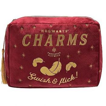 Neceser de Velour Harry Potter con Dijes de Antiguos Alumnos y Diseño de Flitwick