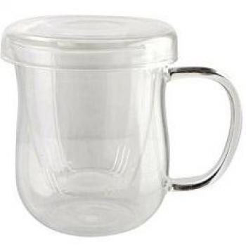 Quid Serenia - Taza para infusiones con tapa y filtro,  0,35 l