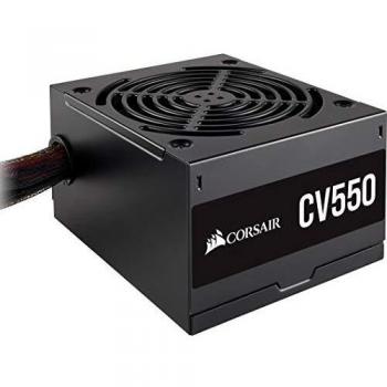 Corsair CV550 No Modular, CV Series, Certificación de Eficiencia 80 PLUS Bronze, 550 Watt Fuente de Alimentación, Color Negro