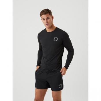Björn Borg Sthlm Graphic Long Sleeve T-Shirt, Black, Size Small