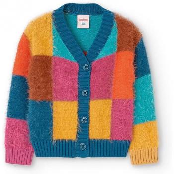 Boboli - Chaqueta de niña de punto con botones y cuello en V
