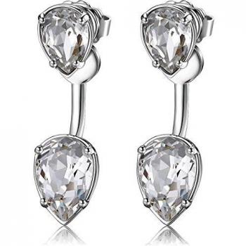 Pendientes de latón con cristales Swarovski plata Brosway BFF30