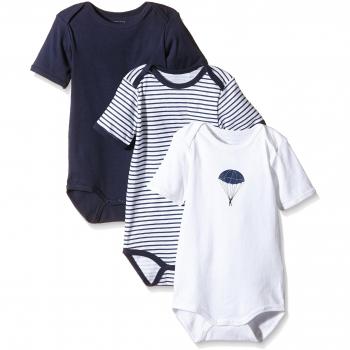 NAME IT NITBODY SS M B NOOS, Body Bebé-Niñas, Azul