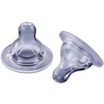 Intrucciones en lengua extranjera - Mam - Pack de 2 tetinas anatómicas, silicona, transparente, 6 meses +