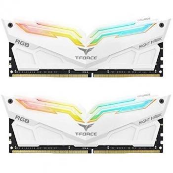 Team Group - Team Group T-Force Nighthawk Blanc, RGB, DDR4-3200, CL16-16 GB - TF2D416G3200HC16CDC01