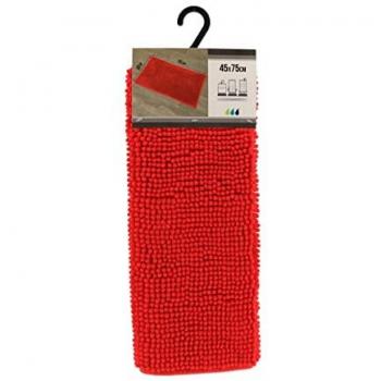 Alfombra Antideslizante de Microfibra Roja 45x75 cm