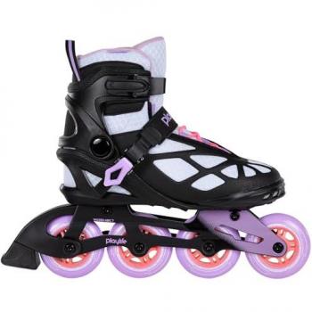 Patines en línea Playlife Lancer 84 para mujer color blanco, talla 40