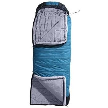 Nordisk Schlafsack Vasa 0° M - Saco de dormir rectangular para acampada, color azul, talla 220 x 80 x 80 cm
