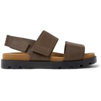 Sandalias planas de mujer Camper en color negro
