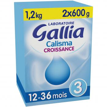 Gallia Calisma Crecimiento 3 Lácteo en Polvo para Niños de 12 Meses a 3 Años 1,2 kg