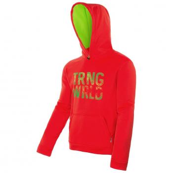 Trangoworld Broye Sudadera, Hombre, Rojo Fuego/Verde, S