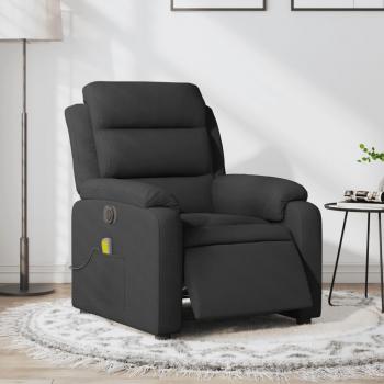 Sillón reclinable de masaje eléctrico tela taupe vidaXL