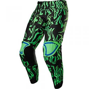 Pantalones de Motocross Fox 180 Peril - Negro Verde (Talla 30)