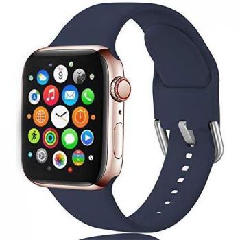 Sichen Correa de Repuesto Compatible con Correa de Reloj 44 mm 42 mm 40 mm 38 mm, Correa de Pulsera de Repuesto Impermeable de Silicona Suave para iWatch Series 6/5/4/3/2/1