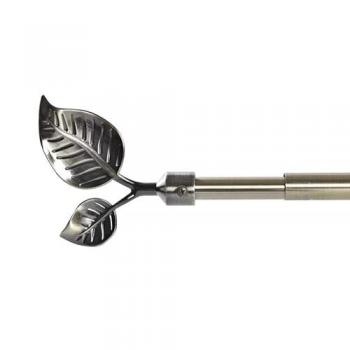 Barra de Cortina Extensibles de Metal Bronce Universal para Dormitorio o Salón 120-210 cm