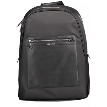 Calvin Klein Sleek Black Polyester Backpack with Laptop Pocket for Men